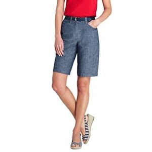 Lands' End Women's Petite Mid Rise 10" Chino Short